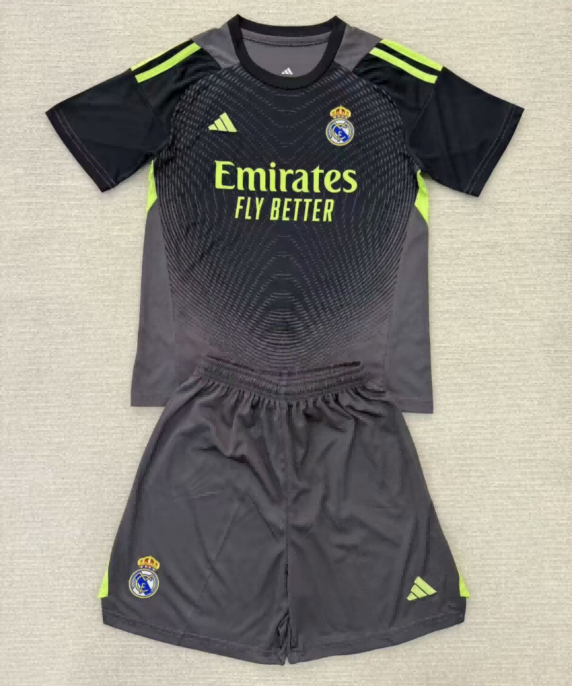 25/26 Real Madrid Goalkeeper Football Shirt Kids Size Suit-mysite Custom Football Kit- Nextkits