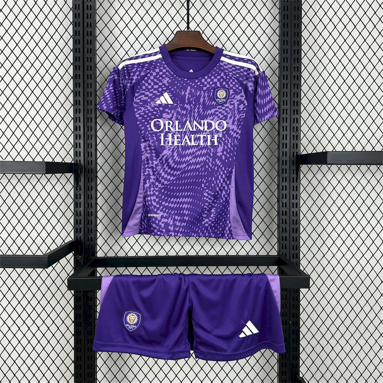 Funinjersey-Orlando City 25-26 Home Kids Kit