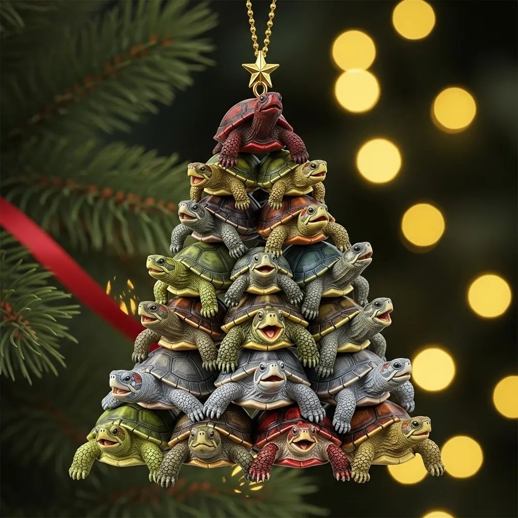 🎄Christmas Gift--Sea Turtle Christmas Ornament