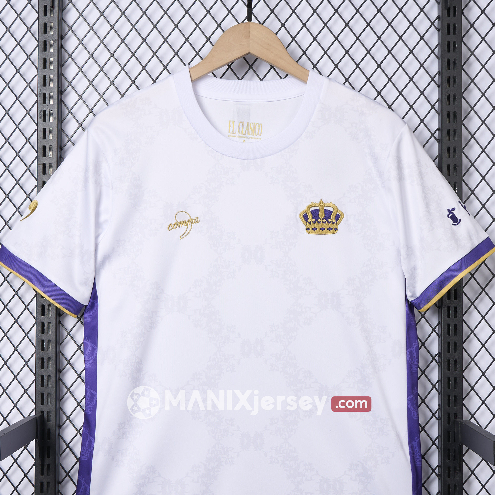 ManixJersey.com | Real Madrid 2024-25 COMMA Gareth Bale Jersey - Fans Version -Customize Name, Number and Patch | Worldwide Shipping