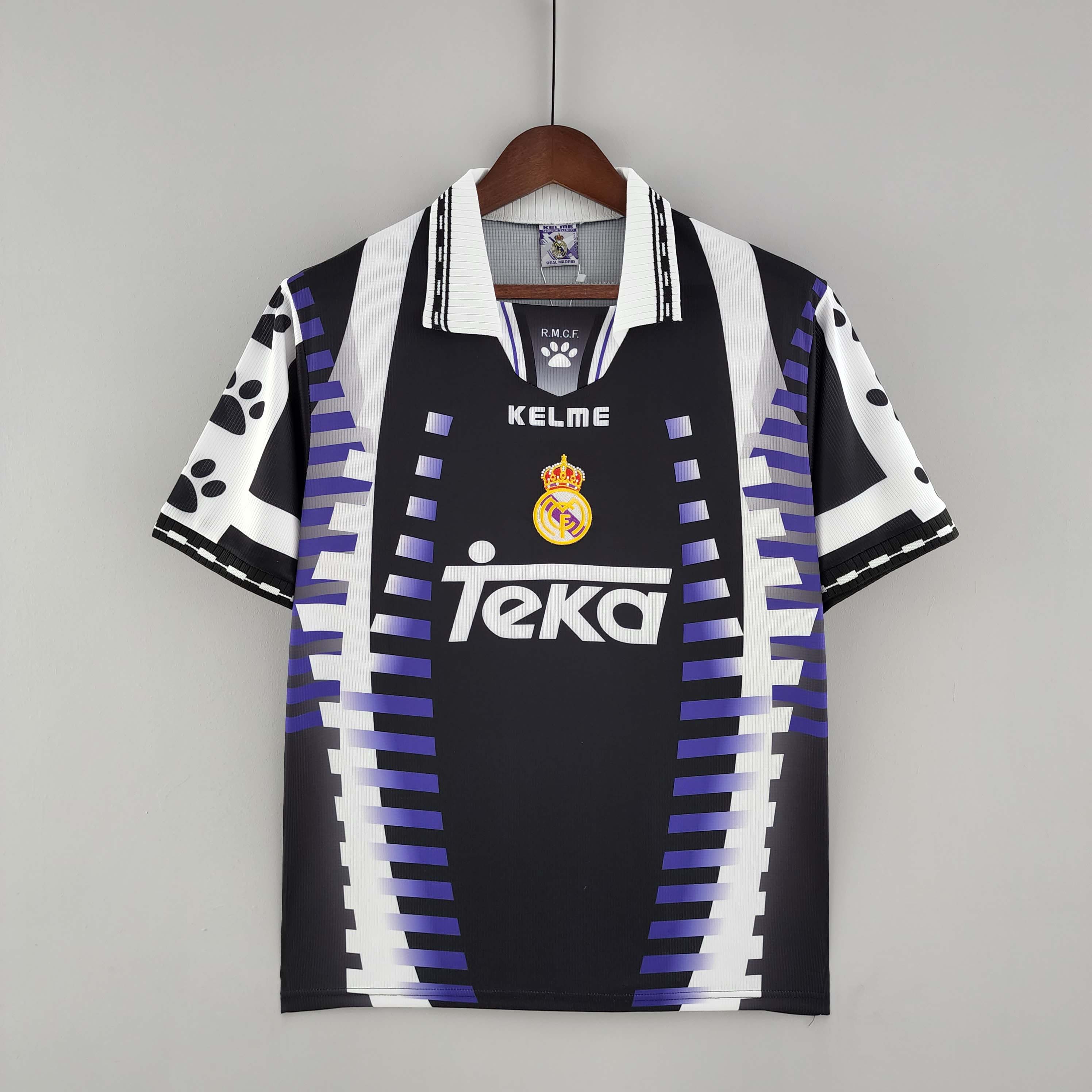 1997/1998 Retro Real Madrid Third Away Football Shirt 1:1 Thai Quality:football jersey mysite: unitedjerseyfootball 邓江浪:football