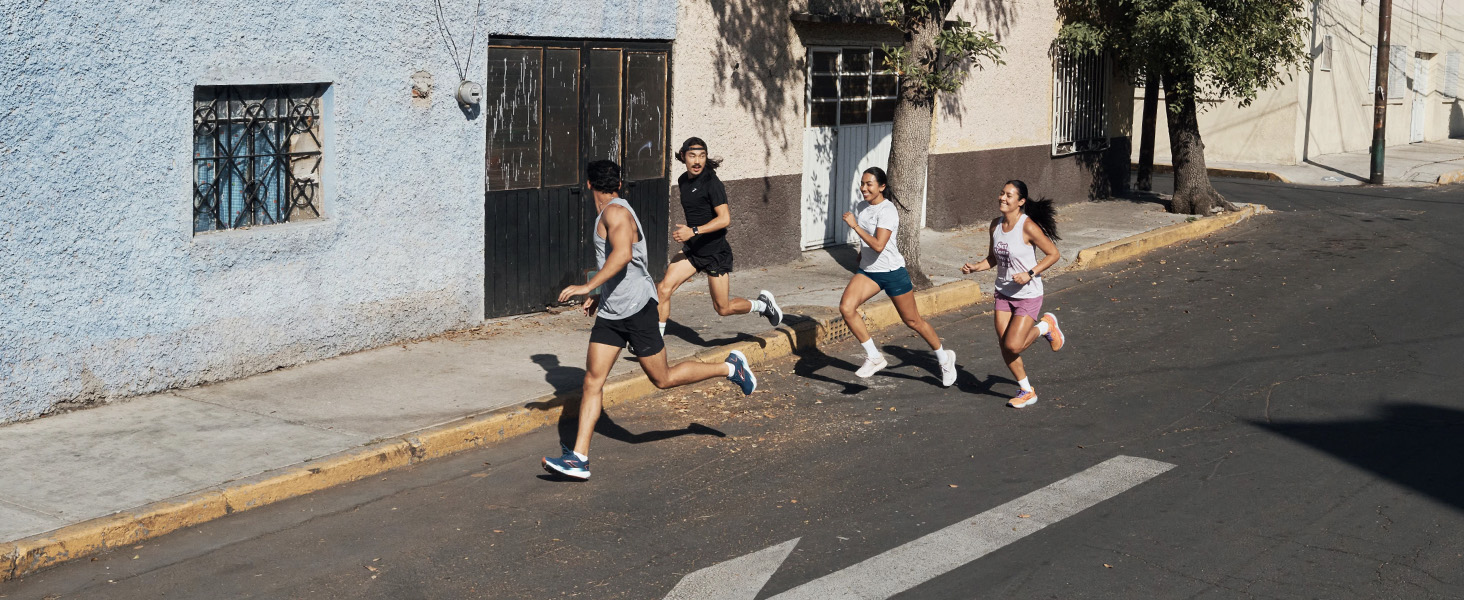 Brooks running shoe lifestyle group image