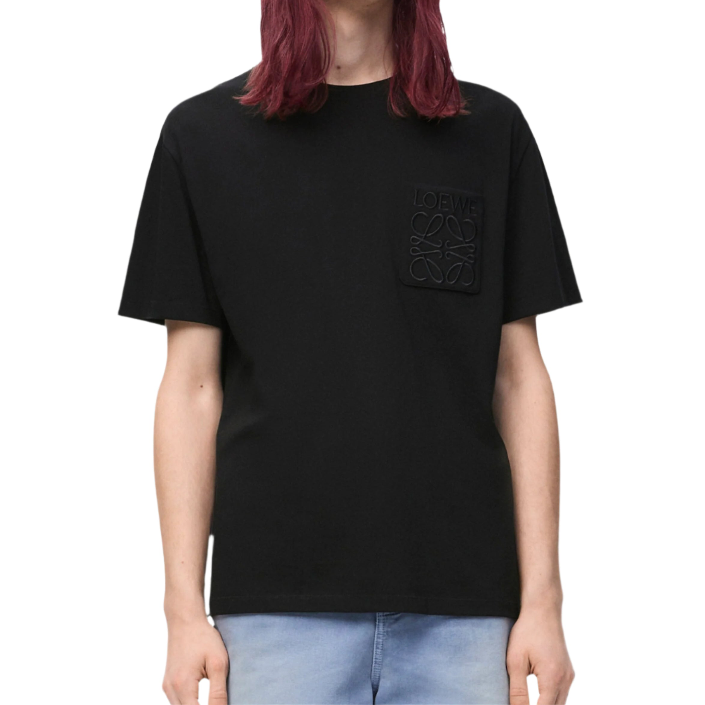 Loewe Anagram Black T-Shirt with Pocket、mysite、Cacoeks