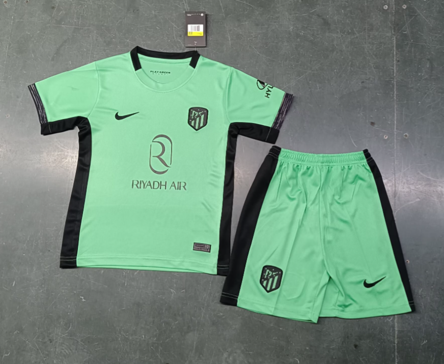 23/24 Atletico Madrid Third Football Jersey Kids Size Suit-mysite Custom Football Kit- Nextkits