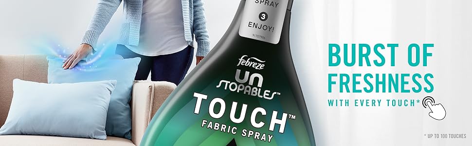 Burst of Freshness with Every Touch, Fabric Spray Bottle, Pillows, Blankets