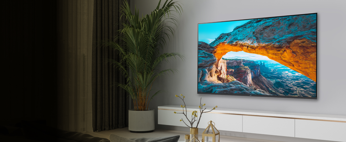 LG UHD TVs are designed slim and sleek with a minimal bezel so they’ll match your space perfectly.