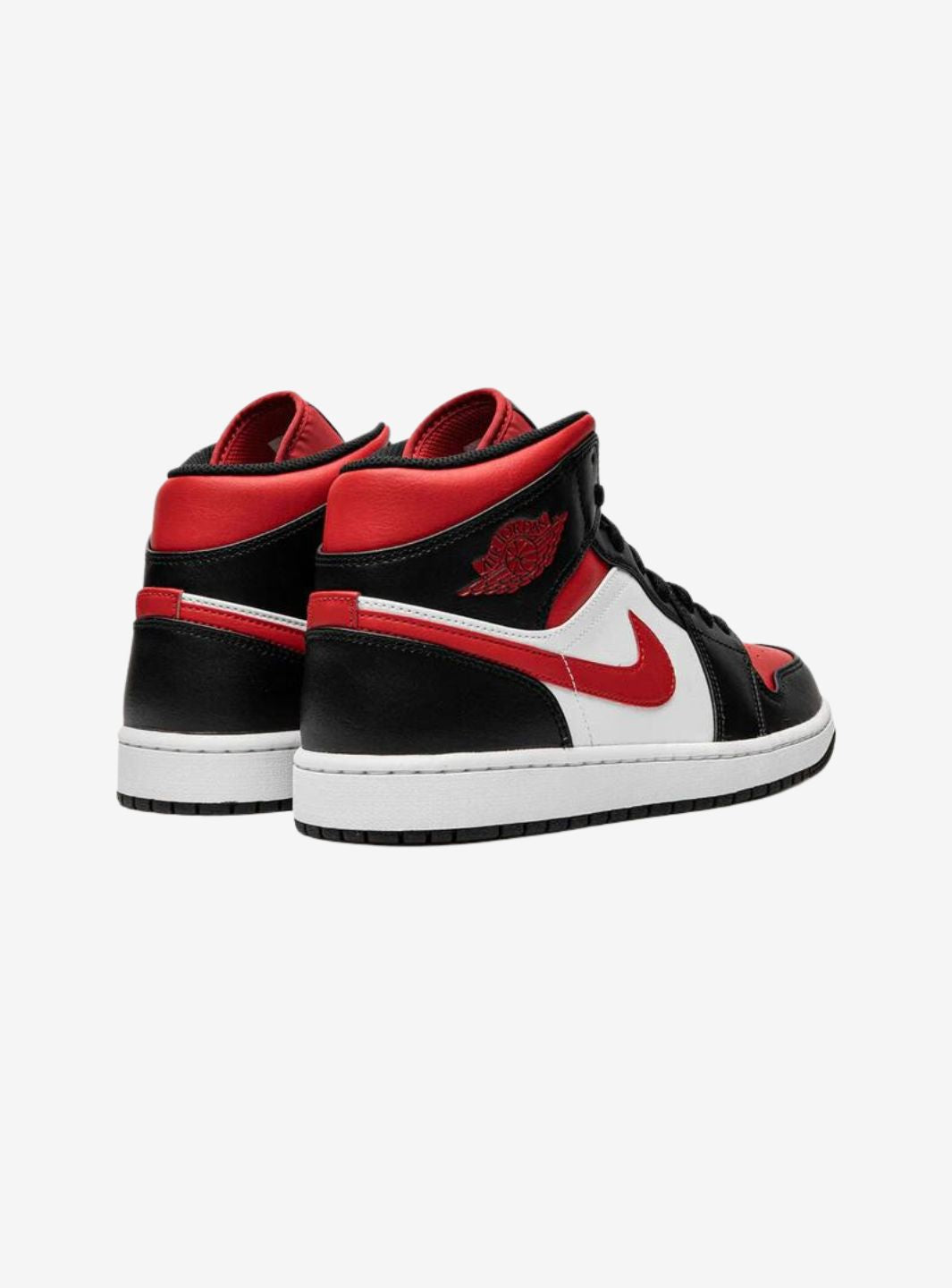 Air Jordan 1 Mid White Black Red (2022)、JORDAN、Cacoeks