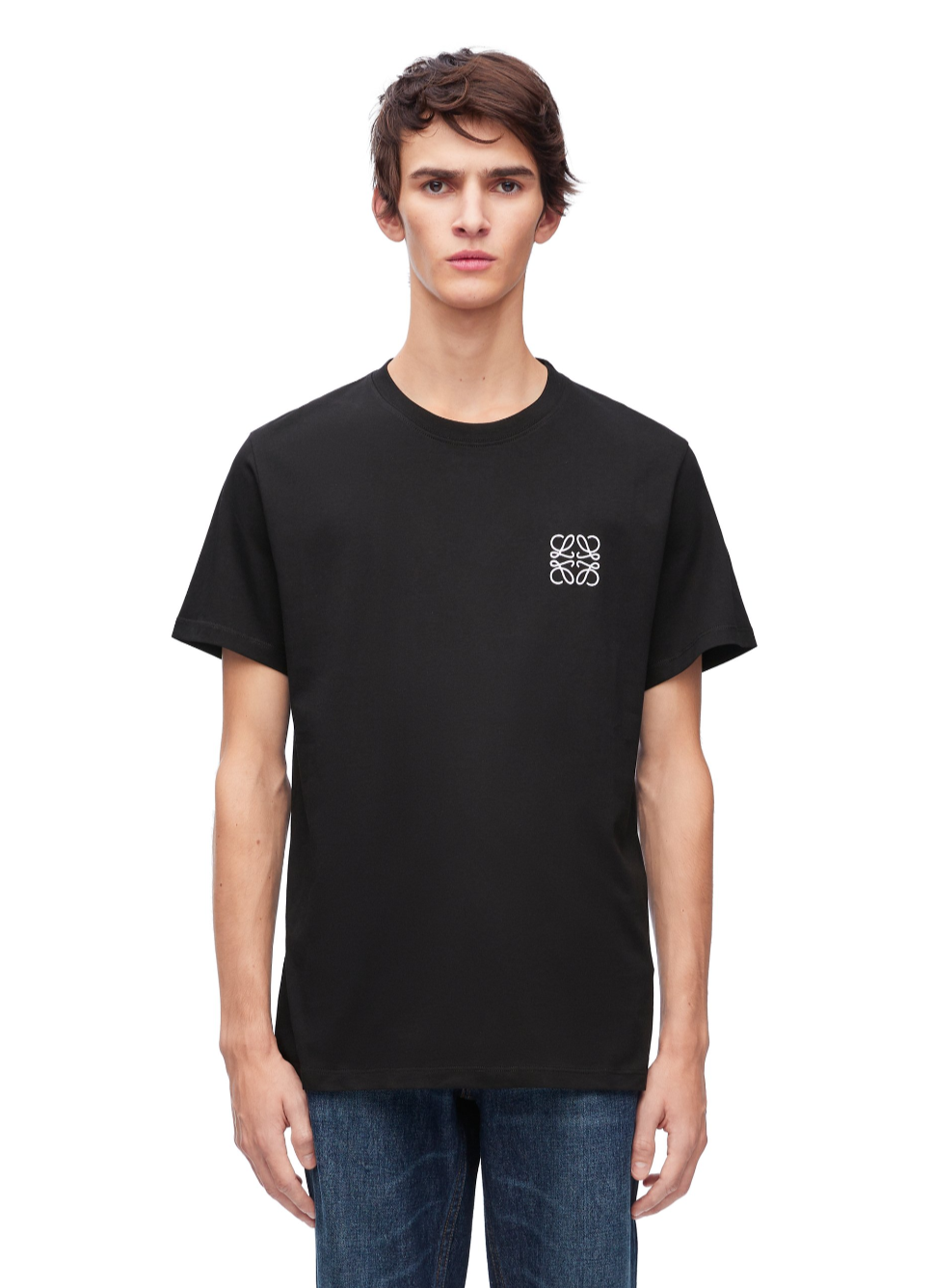 Loewe Logo Embroidered T-Shirt Black、mysite、Cacoeks