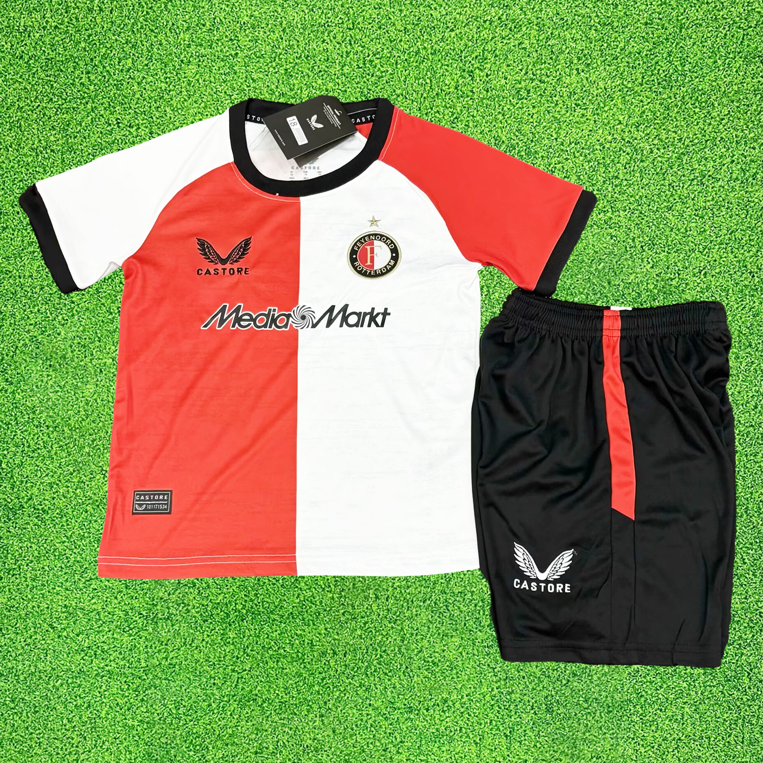 Higojerseys-Feyenoord 24-25 Home Kids Kit