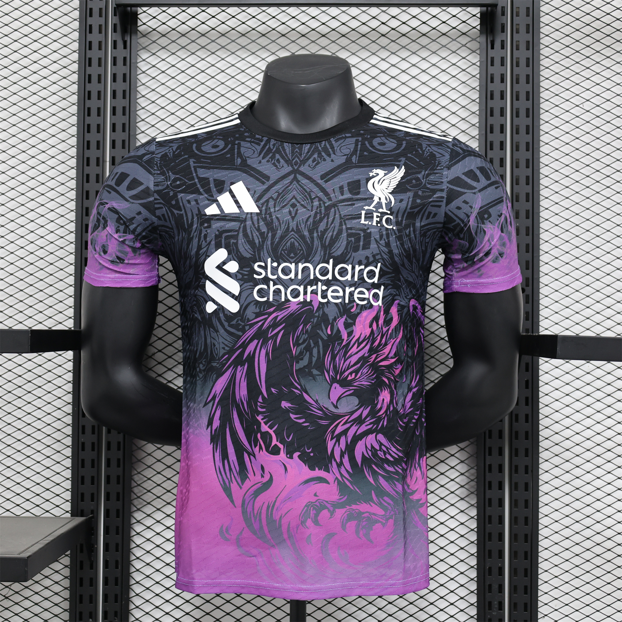 JerseysGala.com | Liver.pool 24-25 Purple Fire Phoenix Special Edition Jersey - Player Version -Customize Name, Number and Patch | Worldwide Shipping