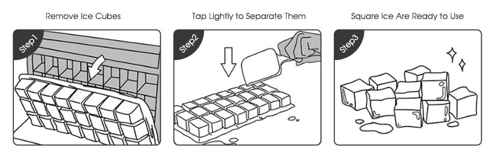 48LBS/24H Stainless Steel Countertop Ice Maker Machine with Self-Clean Function LCD Display Ice Scoop Basket