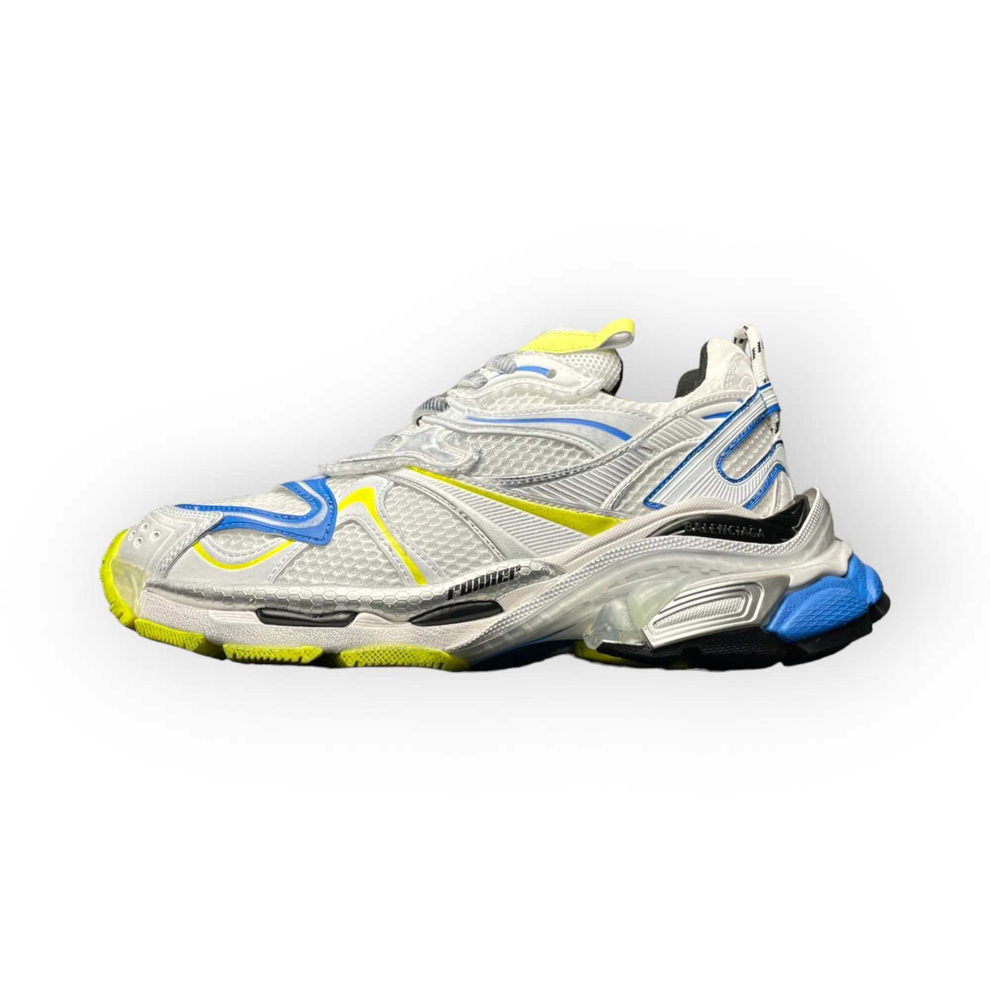 Balenciaga Runner 2.0 Sneaker In White Yellow Blue、mysite、Cacoeks