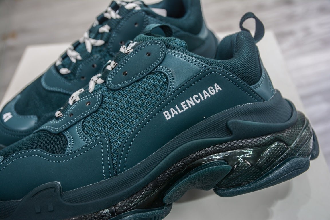 Balenciaga Triple S Sneaker Clear Sole Dark Green、mysite、Cacoeks