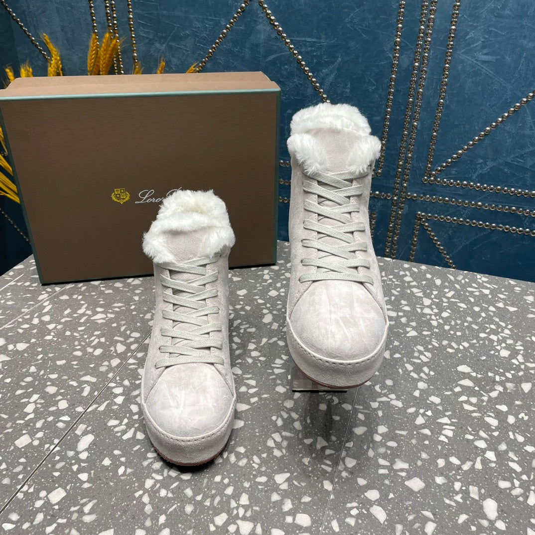 LP WINTER NUAGES HIGH SNEAKERS WHITE LAMBSKIN、mysite、Cacoeks