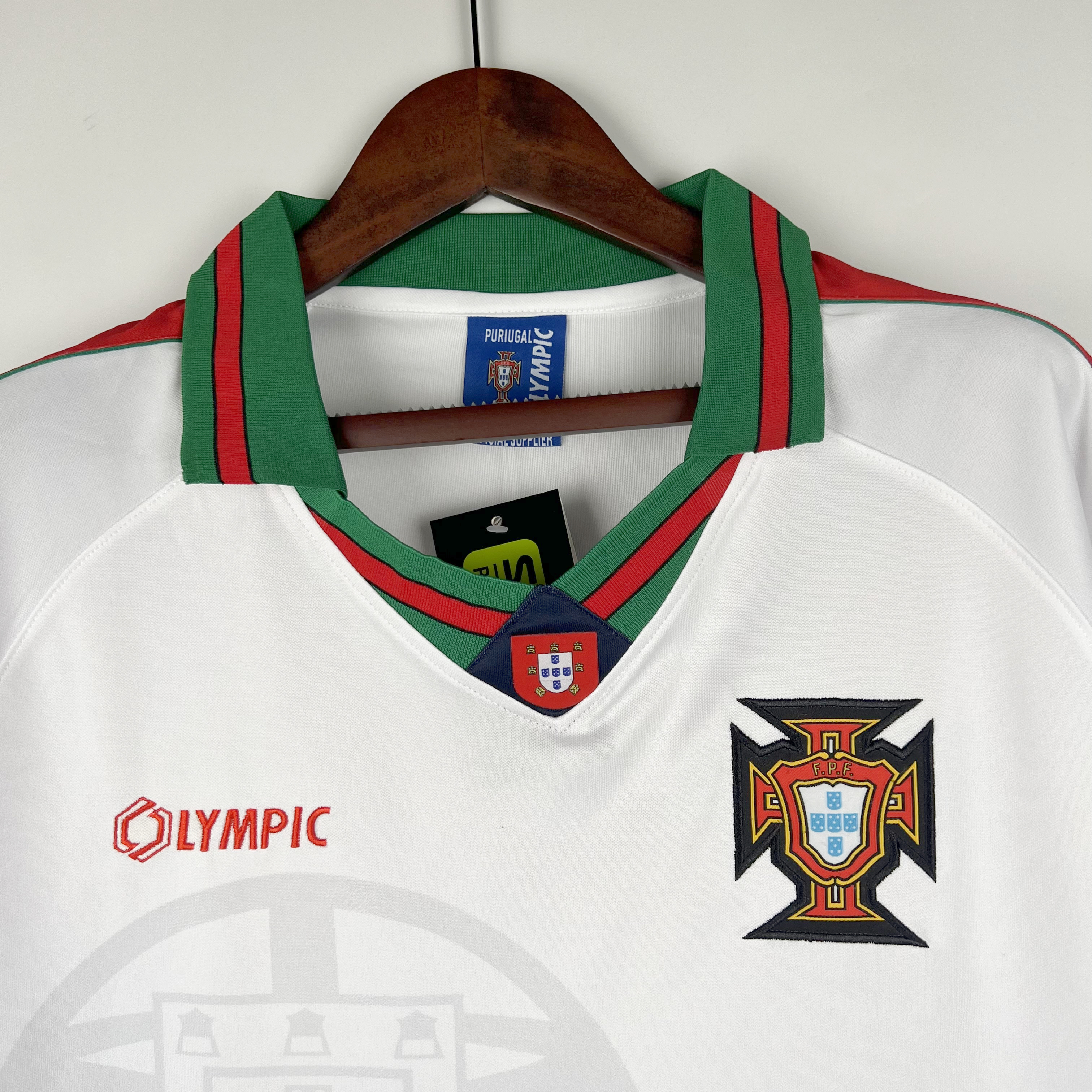 ManixJersey.com | Retro Portugal 1996-97 Away Stadium Jersey -Customize Name, Number and Patch | Worldwide Shipping