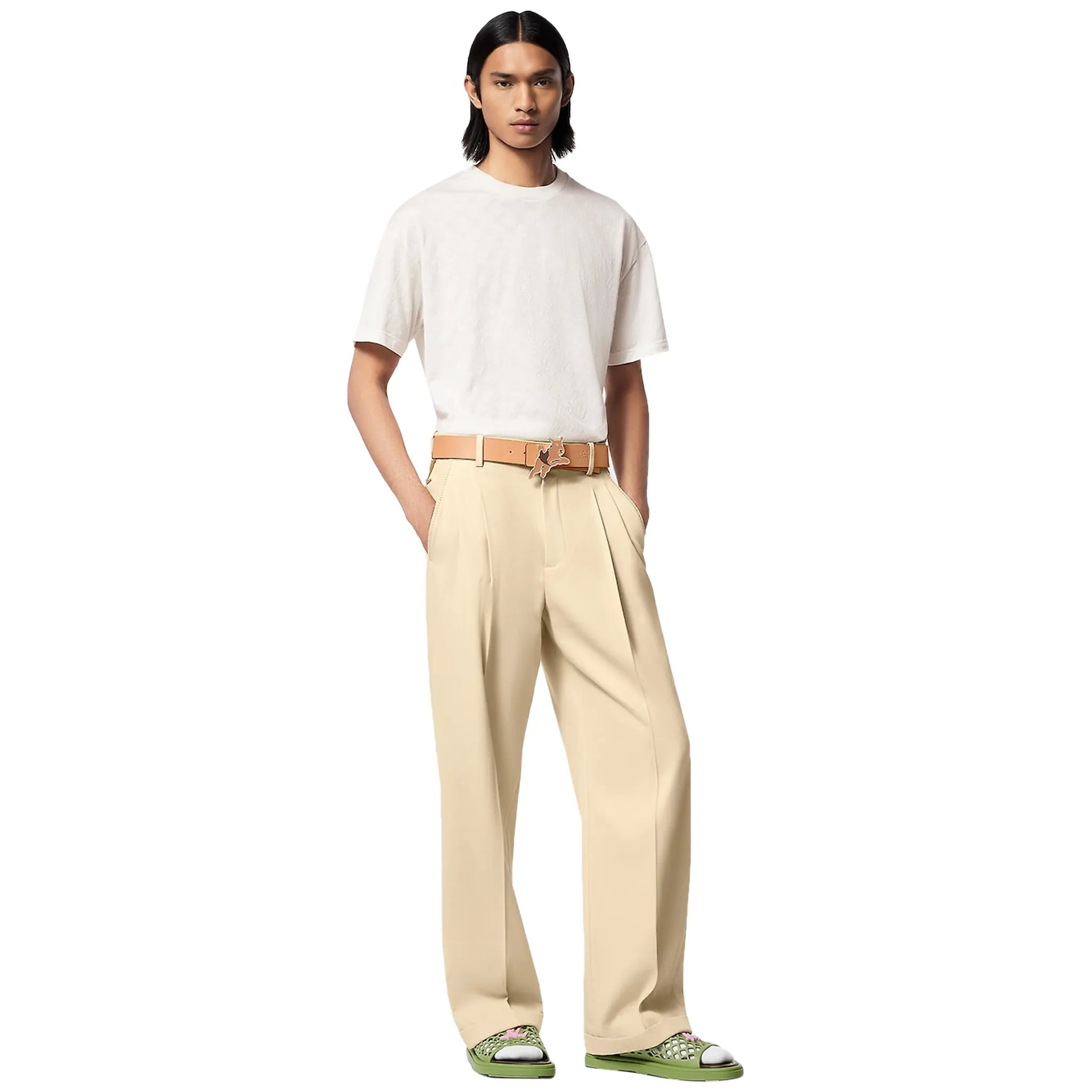 Louis Vuitton Monogram Fil Coupe Cotton White T Shirt、mysite、Cacoeks