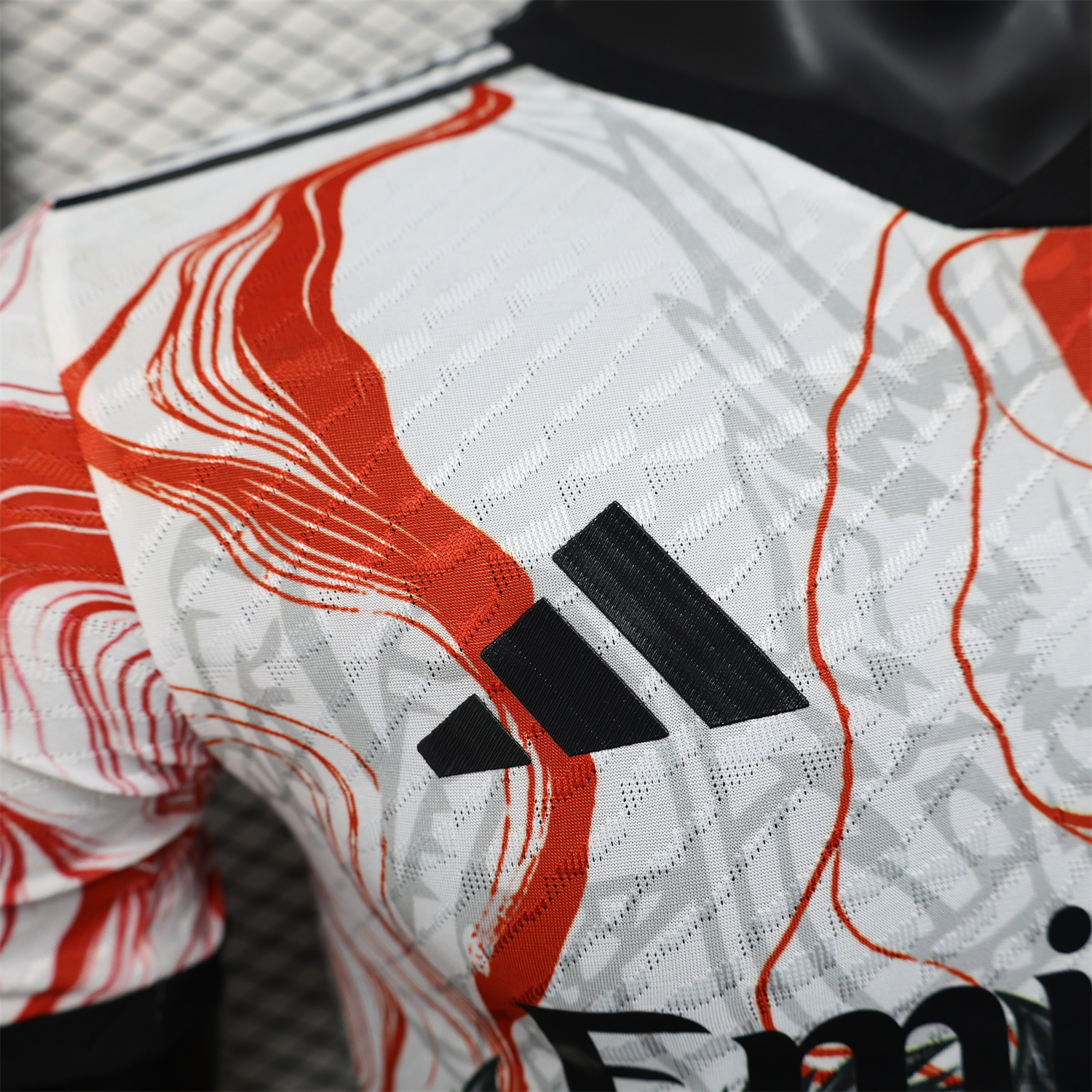 UltraTrikot-Real Madrid 24-25 Black & Red Loong White Jersey - Player Version