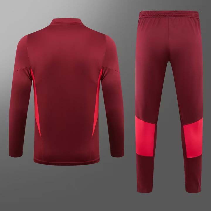 2023/2024 Manchester United Half-Pull Training Suit Purplish red Football Shirt 1:1 Thai Quality Set:football jersey mysite: unitedjerseyfootball 邓江浪:football