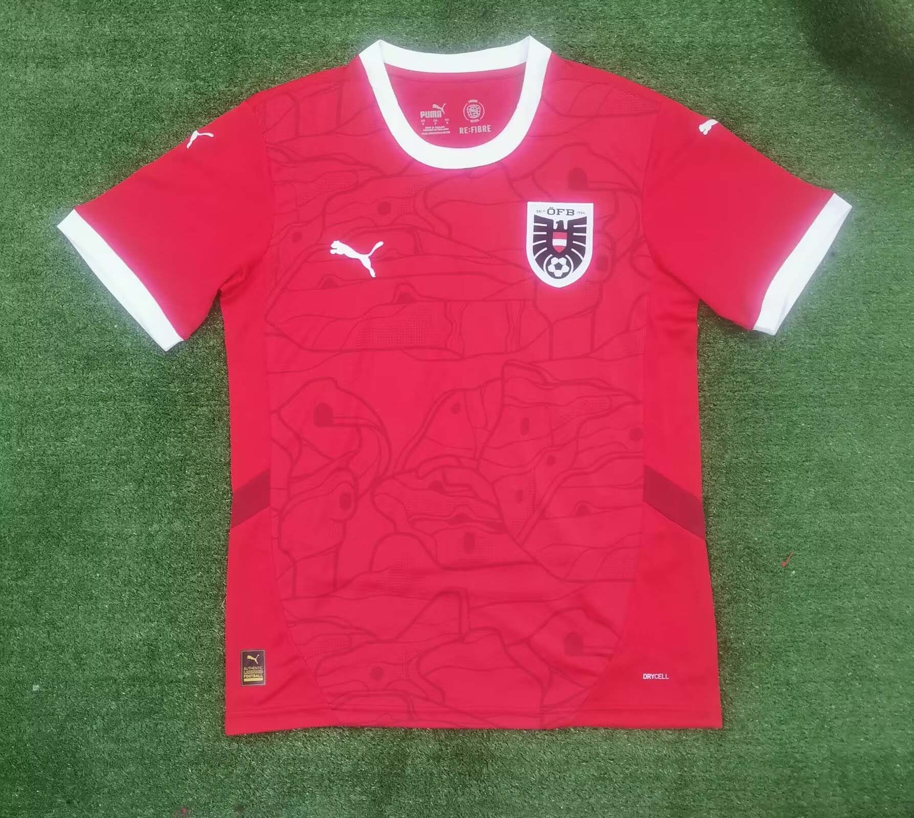 2024 Austria National Team Home Football Shirt-mysite Custom Football Kit- Nextkits