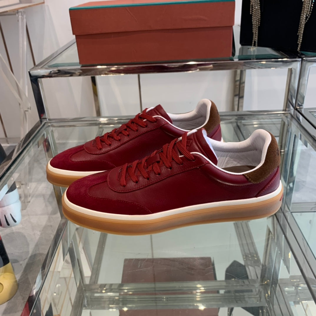 LP TENNIS WALK SNEAKERS CHERRY CALFSKIN、mysite、Cacoeks
