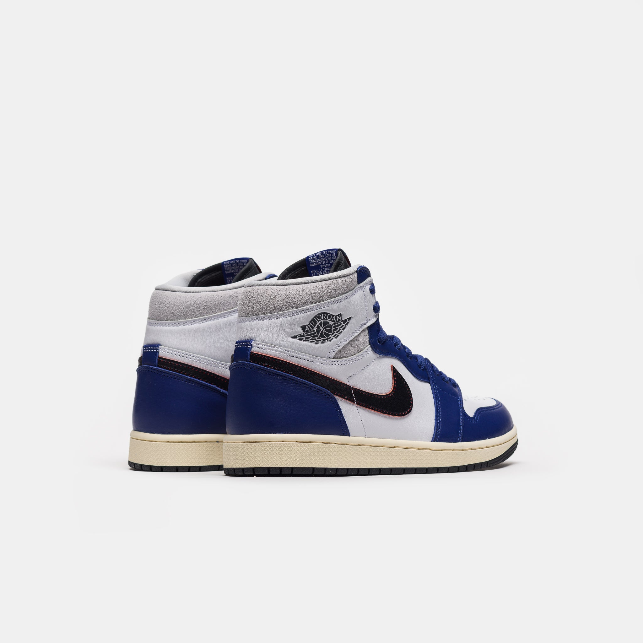 Air Jordan 1 High OG Sneaker in White/Black/Neutral Grey/Deep Royal Blue