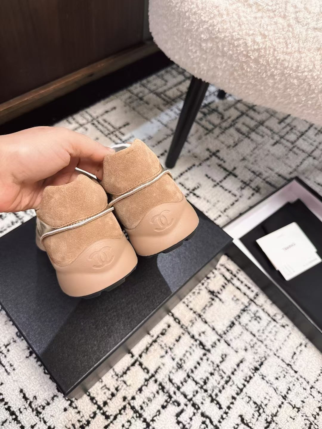 CLASSIC SNEAKERS IN PERU BROWN SHEEPSKIN AND SUEDE、mysite、Cacoeks