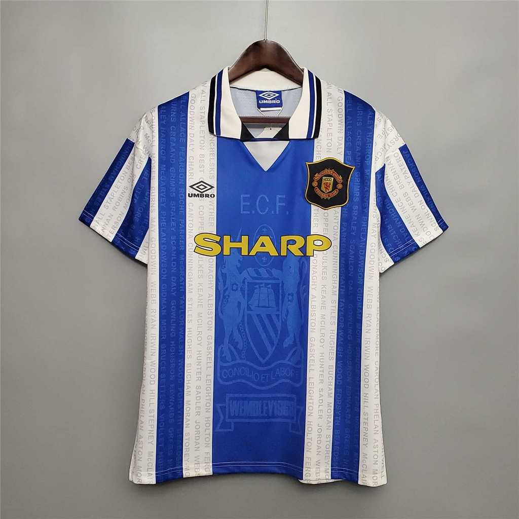 SIUjerseys-Retro Manchester United 94-96 Away Jersey
