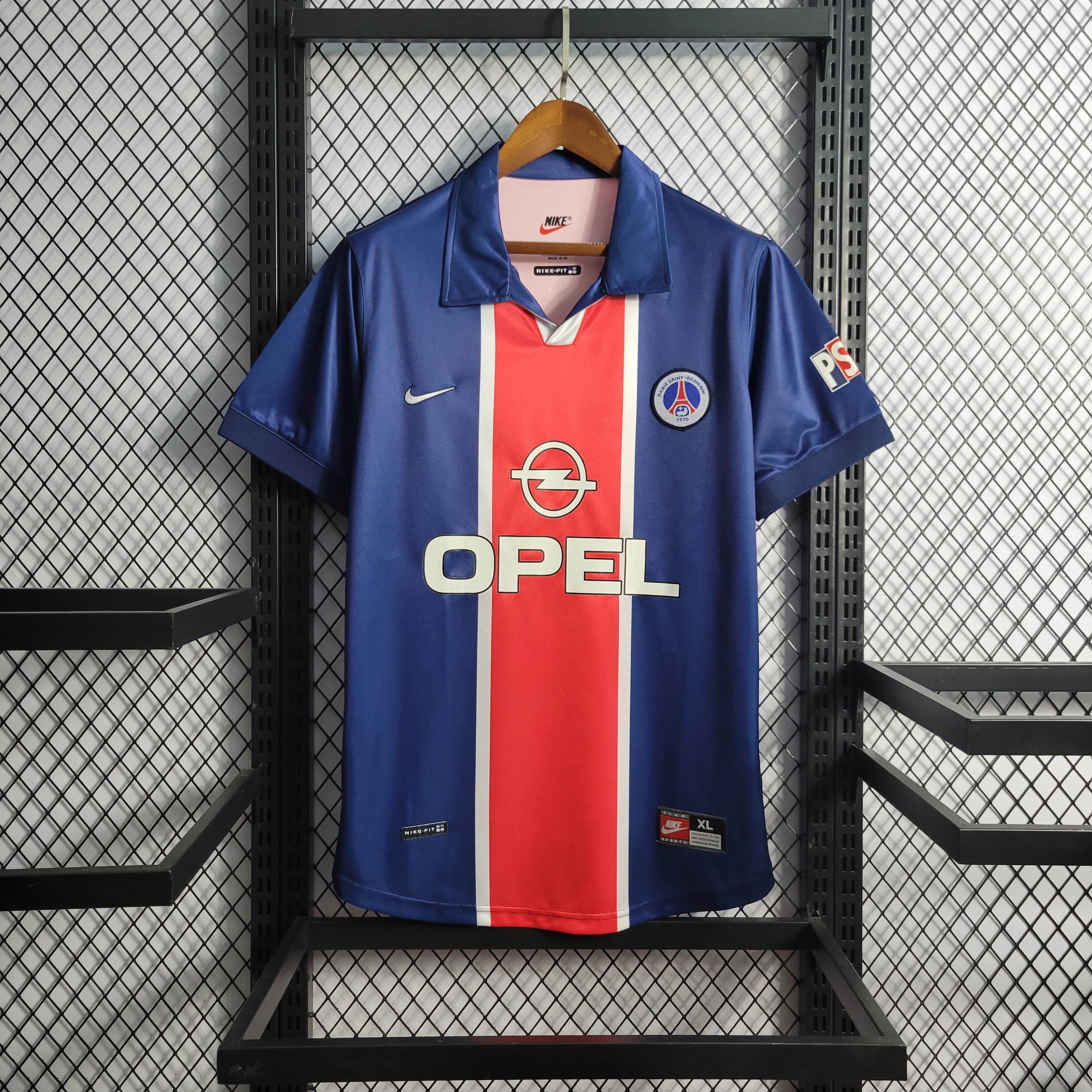 ManixJersey.com | Retro Paris Saint-Germain PSG 1998-99 Home Jersey -Customize Name, Number and Patch | Worldwide Shipping