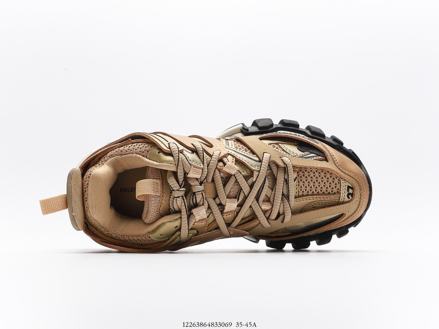 Balenciaga Track Trainer in Gold Beige Black、mysite、Cacoeks