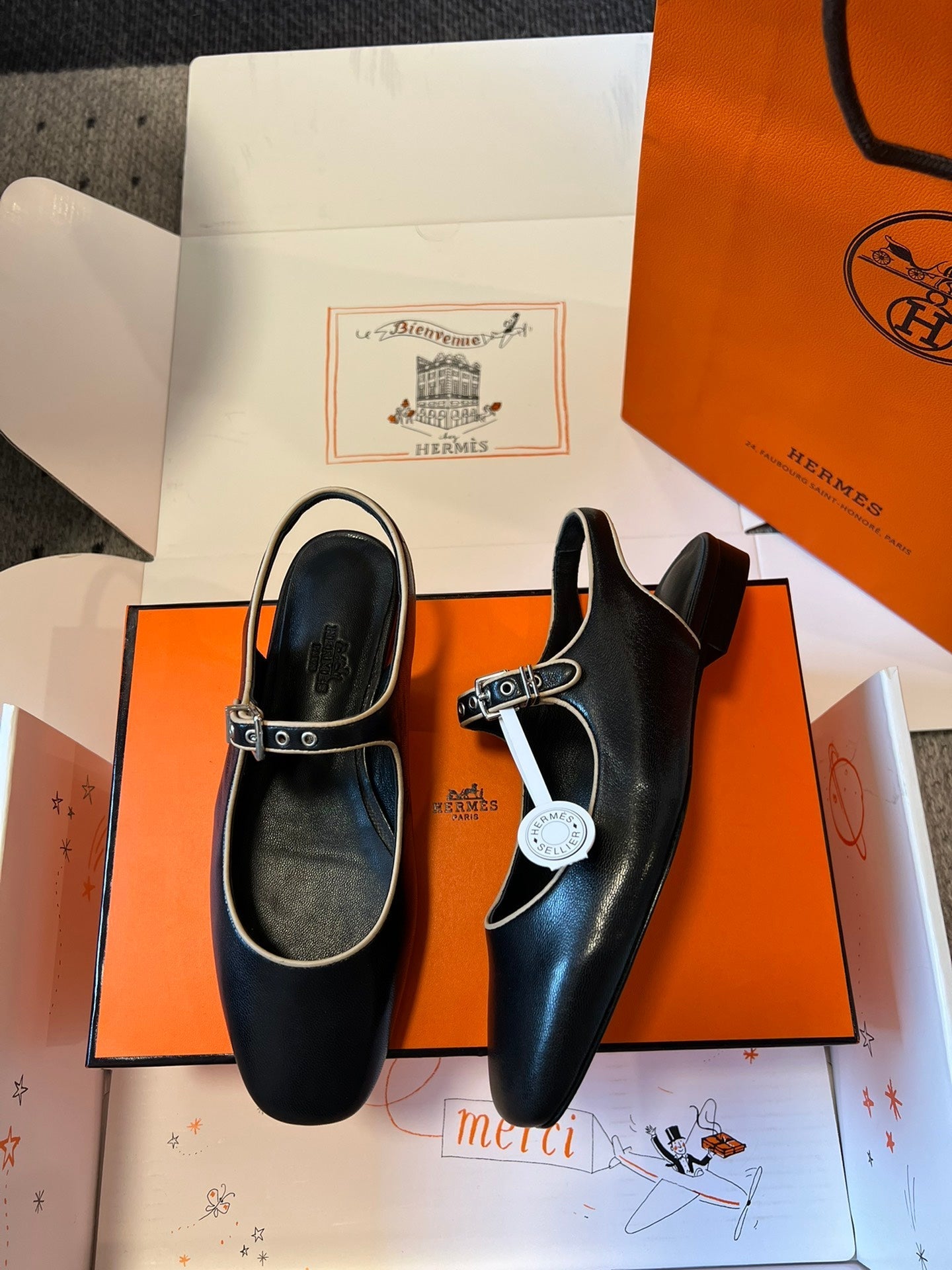 KLEO SLINGBACK IN BLACK CALFSKIN、mysite、Cacoeks
