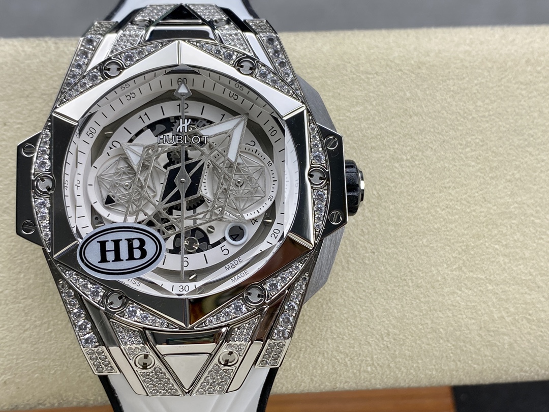 418.NX.2001.RX.1604.MXM20 Hublot Big Bang Partnerships Sang Bleu II Titanium Diamond-fasswatch