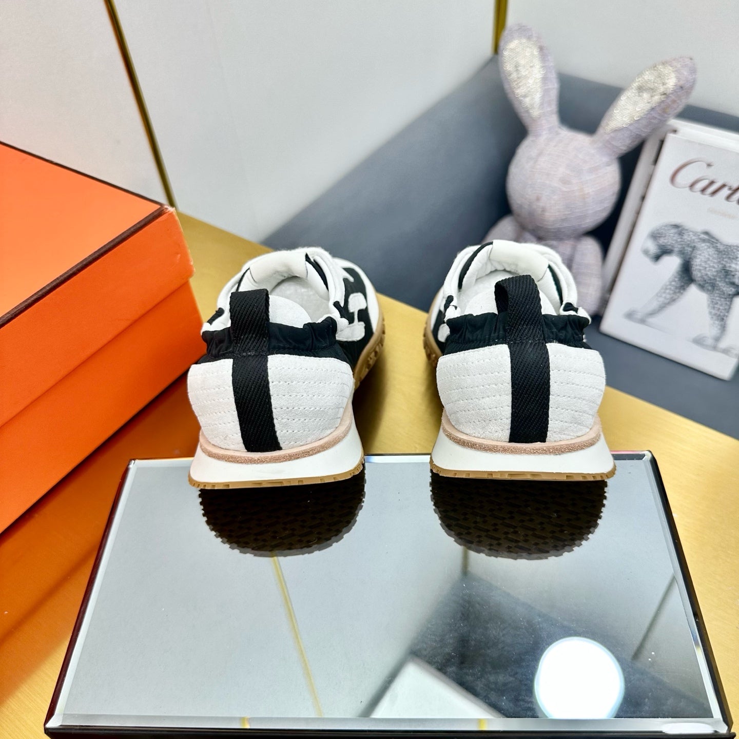 JET SNEAKER IN WHITE MIX BLACK SUEDE、mysite、Cacoeks