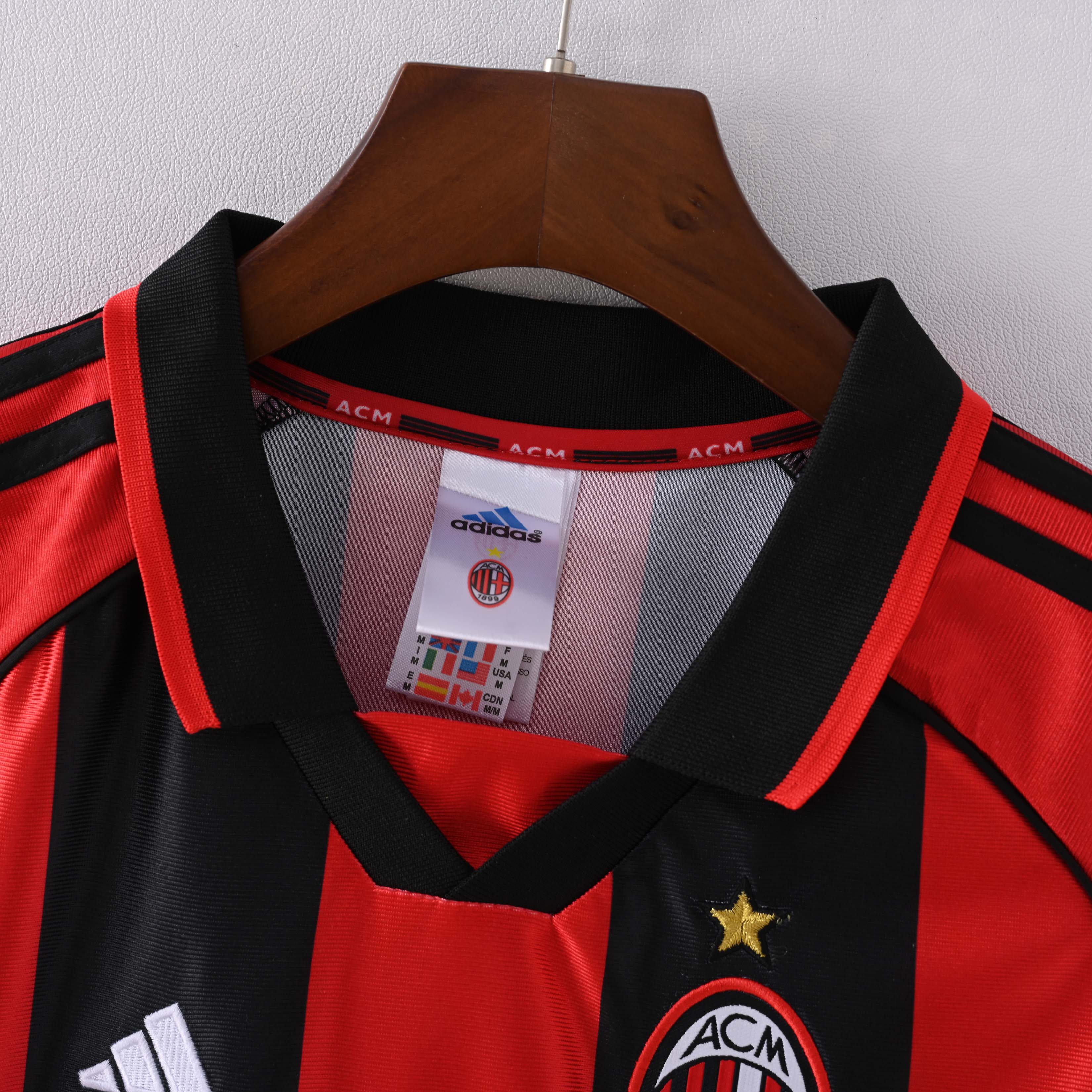 1998/1999 Retro AC Milan Home Football Shirt 1:1 Thai Quality:football jersey mysite: unitedjerseyfootball 邓江浪:football