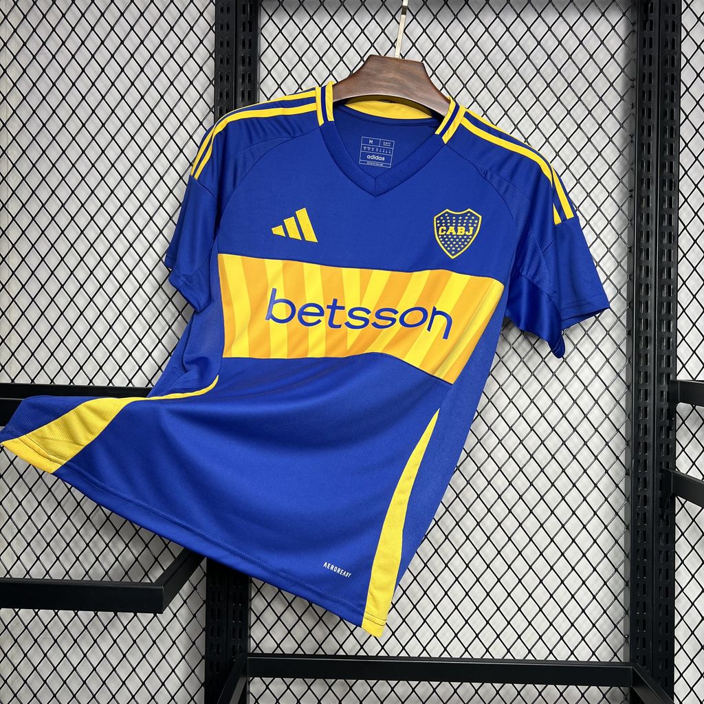 JerseysGala.com | Boca Juniors 24-25 Home Stadium Jersey - Fans Version -Customize Name, Number and Patch | Worldwide Shipping