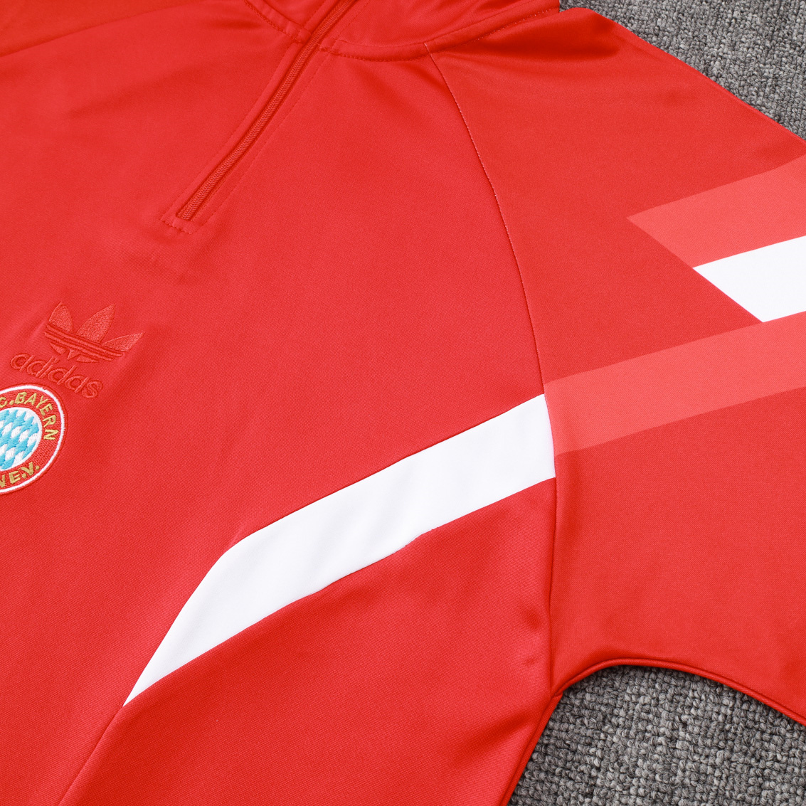 JerseysGala.com | Bayern Munich 24-25 Originals LFSTLR Long Sleeve Training Set - Red -Customize Name, Number and Patch | Worldwide Shipping