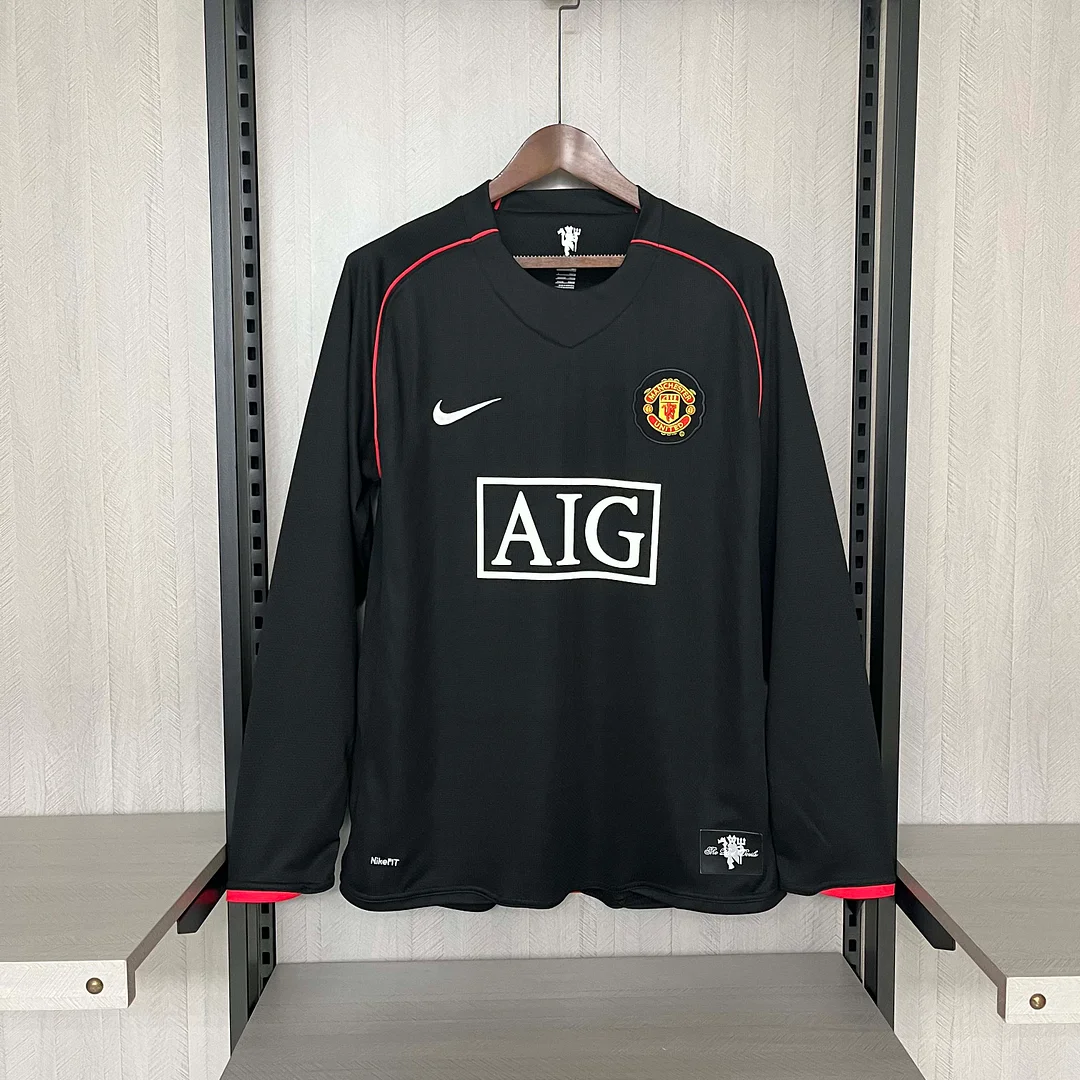 2007/2008 Retro Long Sleeve Manchester United Third Away Football Shirt 1:1 Thai Quality:football jersey mysite: unitedjerseyfootball 邓江浪:football