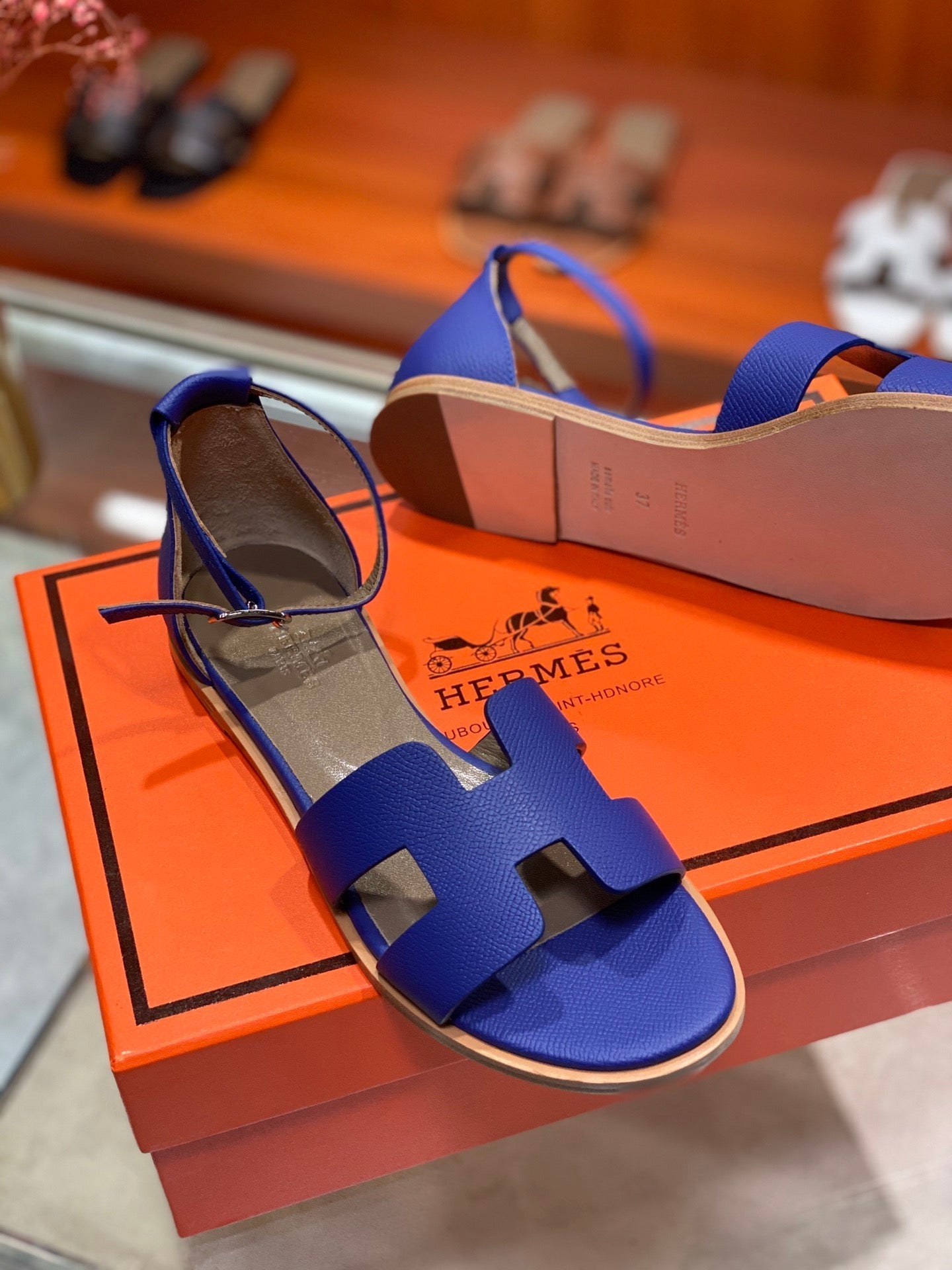 SANTORINI SANDAL AZURE CALFSKIN、mysite、Cacoeks