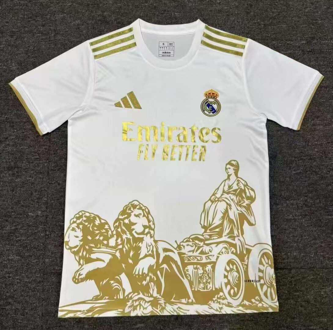 2025/2026 Real Madrid Special Edition Golden Football Shirt1:1 Thai Quality:football jersey mysite: unitedjerseyfootball 邓江浪:football