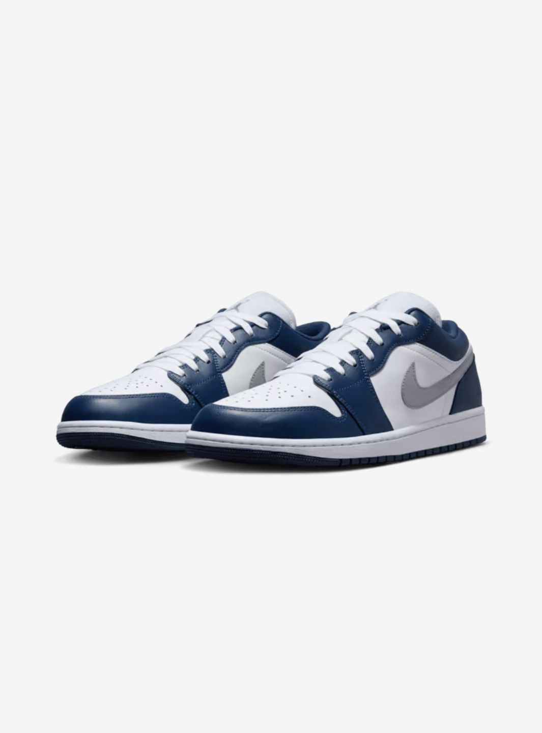 Air Jordan 1 Low Midnight Navy Wolf Grey、JORDAN、Cacoeks