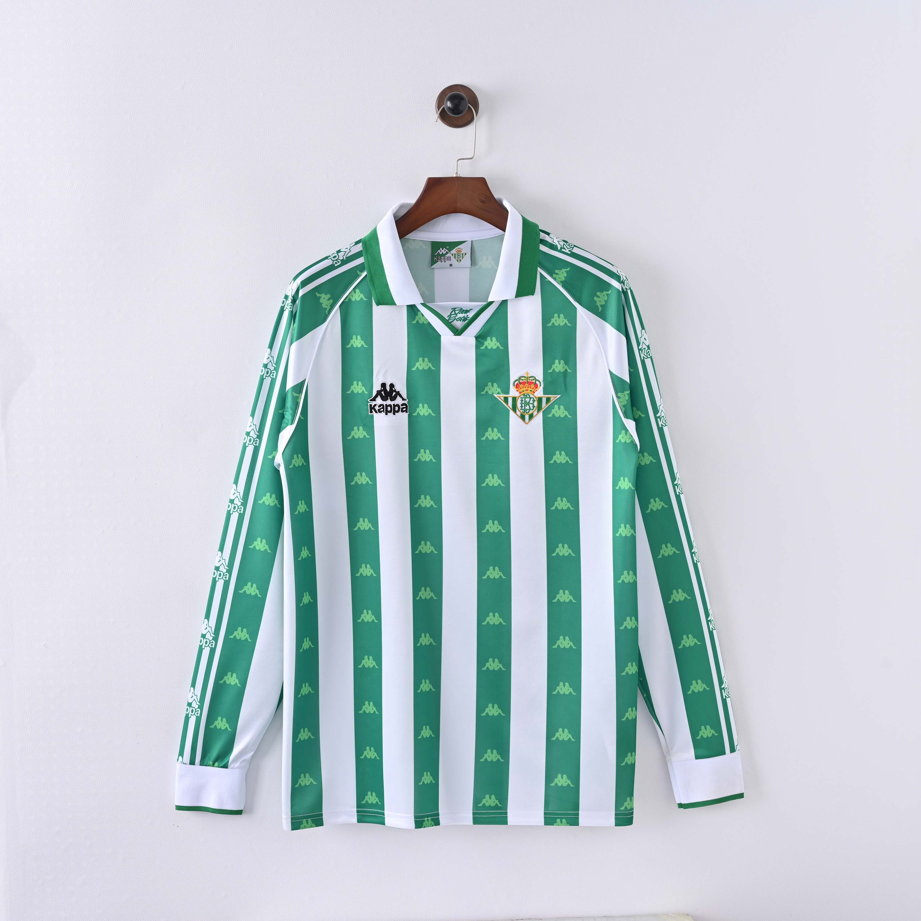 1995/1997 Retro Long Sleeve Real Betis Home Football Shirt 1:1 Thai Quality:football jersey mysite: unitedjerseyfootball 邓江浪:football