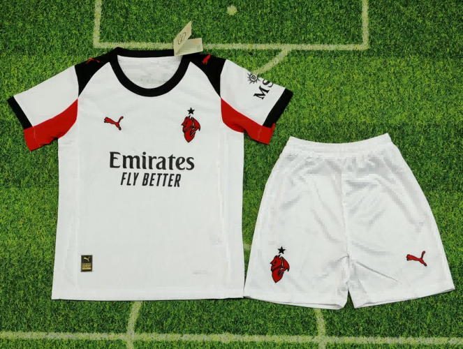 25/26 AC Milan Away Football Shirt Kids Size Suit-mysite Custom Football Kit- Nextkits