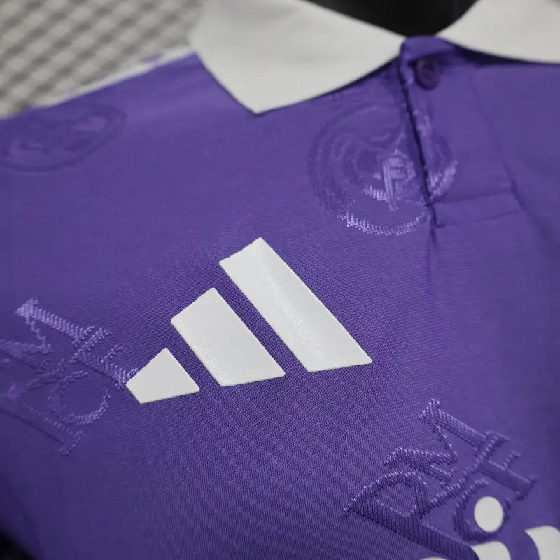 25-26 Real Madrid Polo Shirt Purple soccer jersey-Player Version: Ajax 24-25 Home Stadium Jersey - Fans Version mysite: Adidas luxuryfootballshirts.com: https://www.luxuryfootballshirts.com/