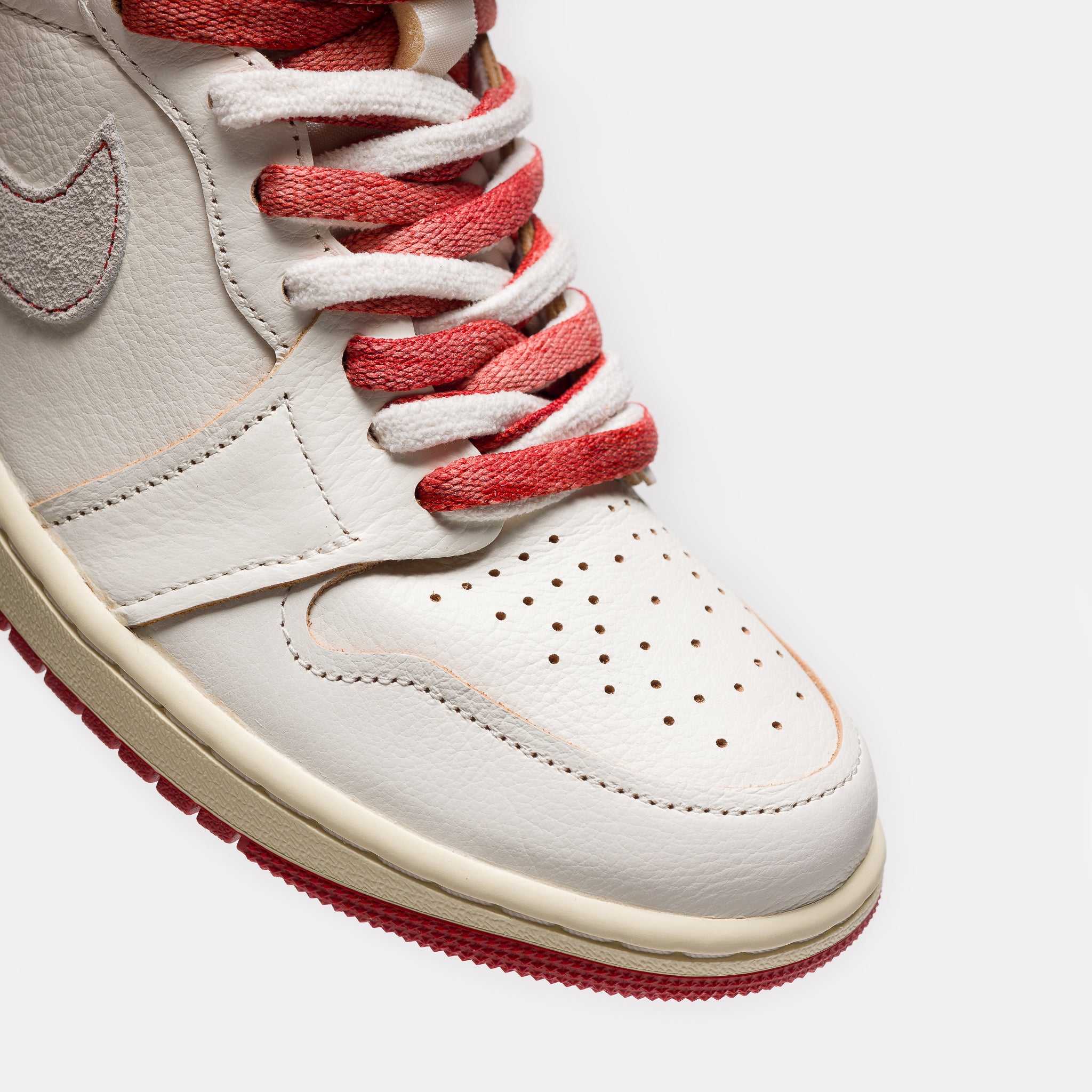 Air Jordan 1 High OG Sneaker in Sail/Cinnabar/Light Bone