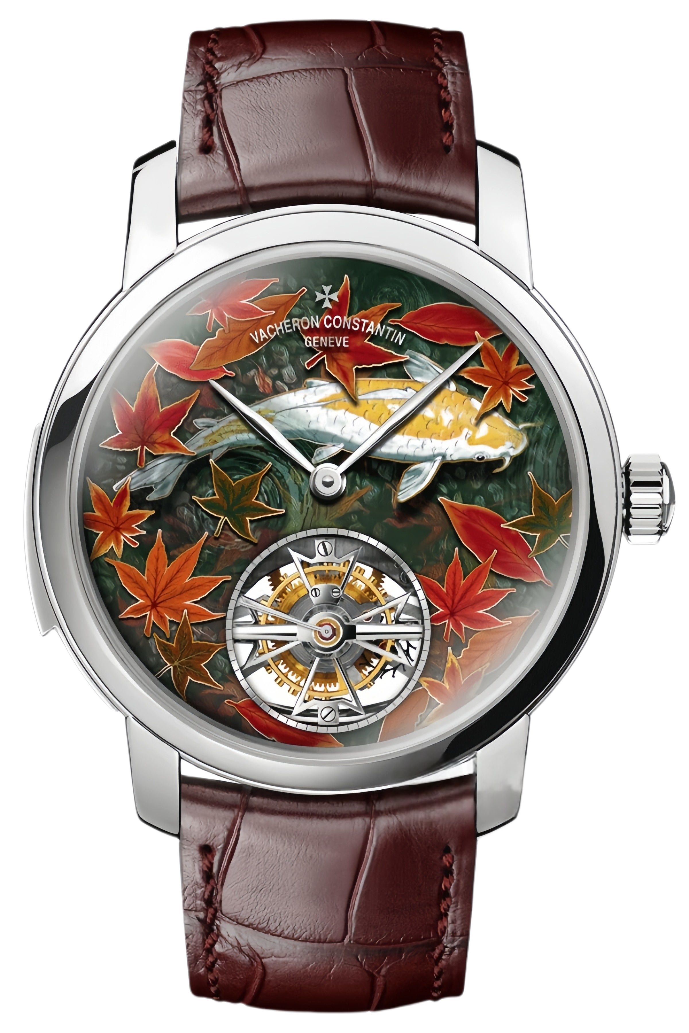Vacheron Constantin Les Cabinotiers Ref. 6520C/000G-B605 Super Clone Watch – White Gold Case “The Four Seasons – Autumn” Artistic Enamel Swiss Replica