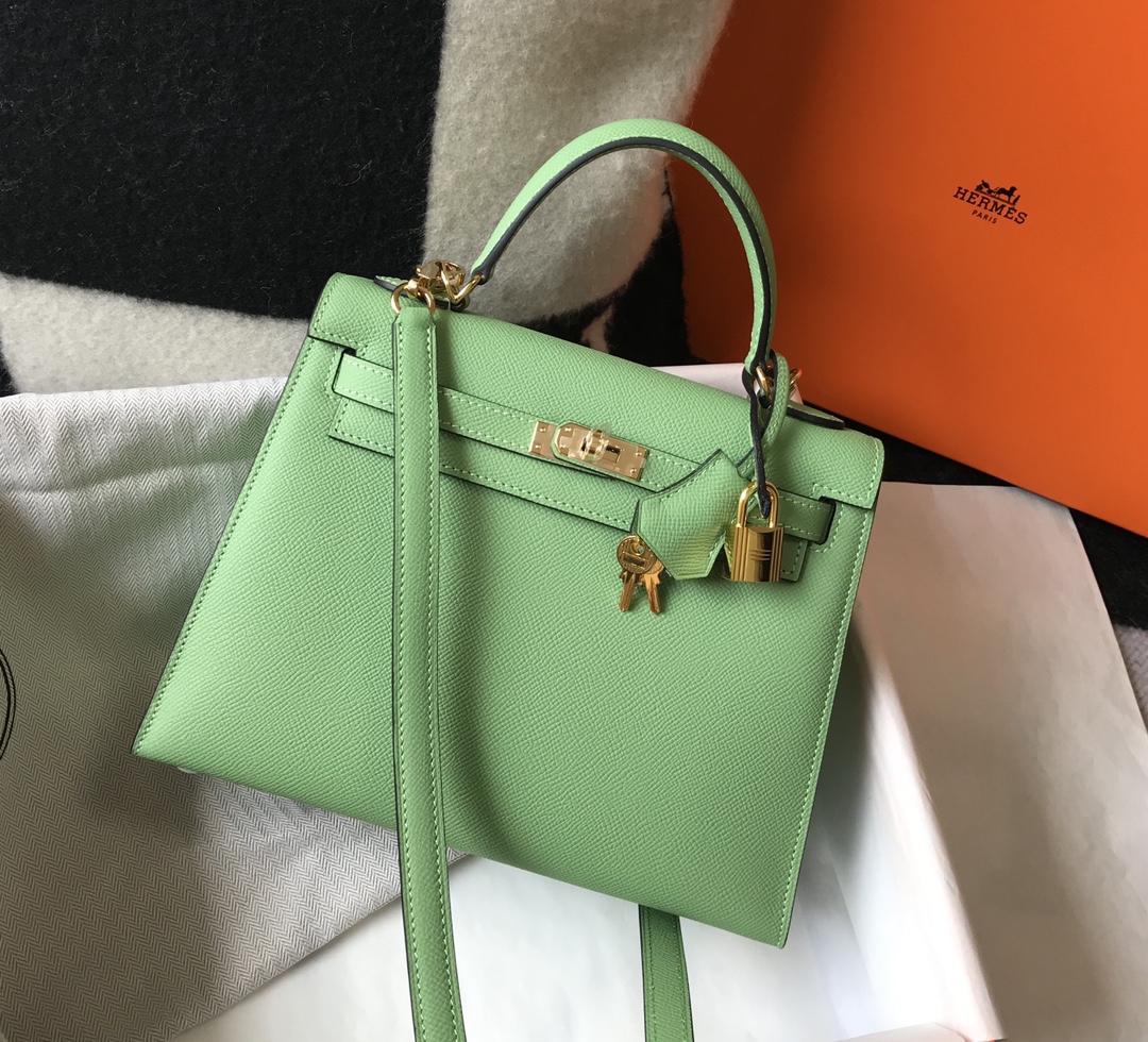 Original Copy Hermes Kelly 28cm Epsom Leather Handbags More Colors-2