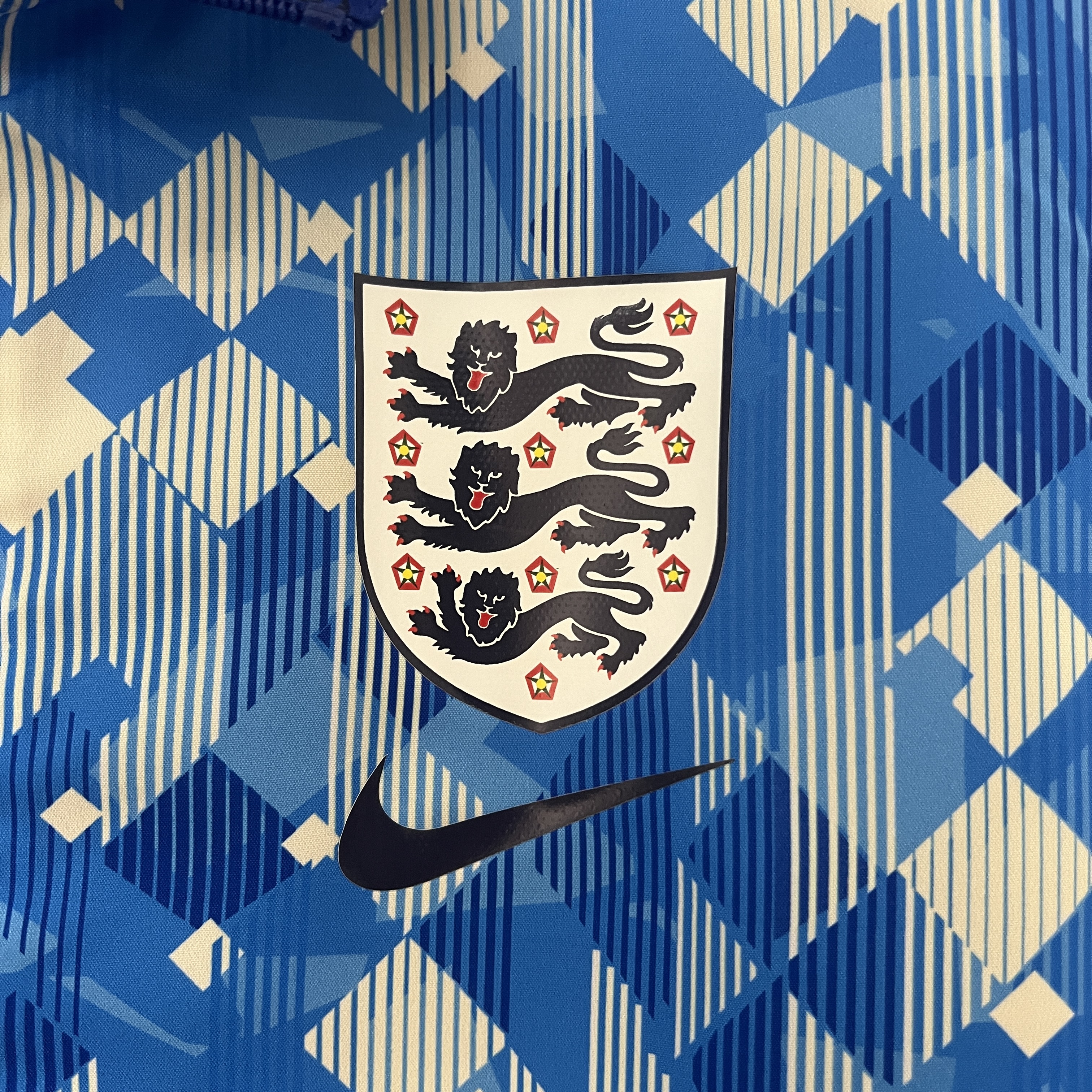 Higojerseys-England 2024 Double Sided Reversible Windbreaker - Blue