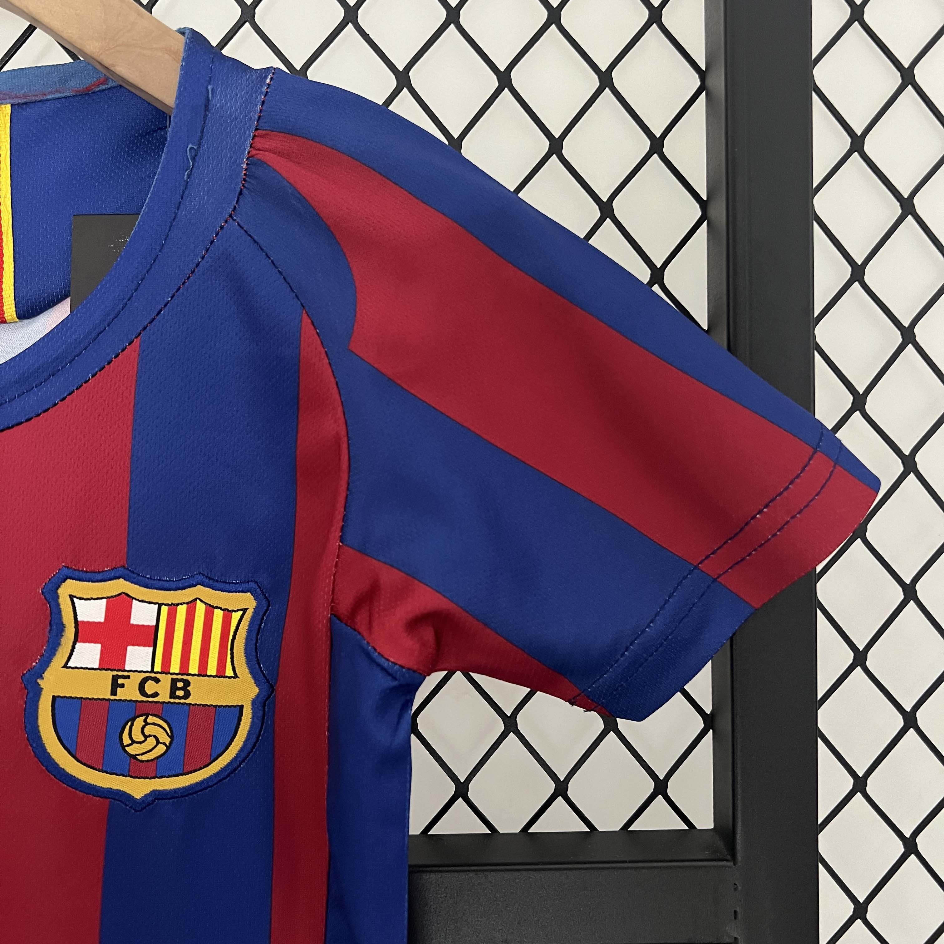 2005/2006 Retro Barcelona Home Football Shirt 1:1 Thai Quality Kids Size:football jersey mysite: unitedjerseyfootball 邓江浪:football