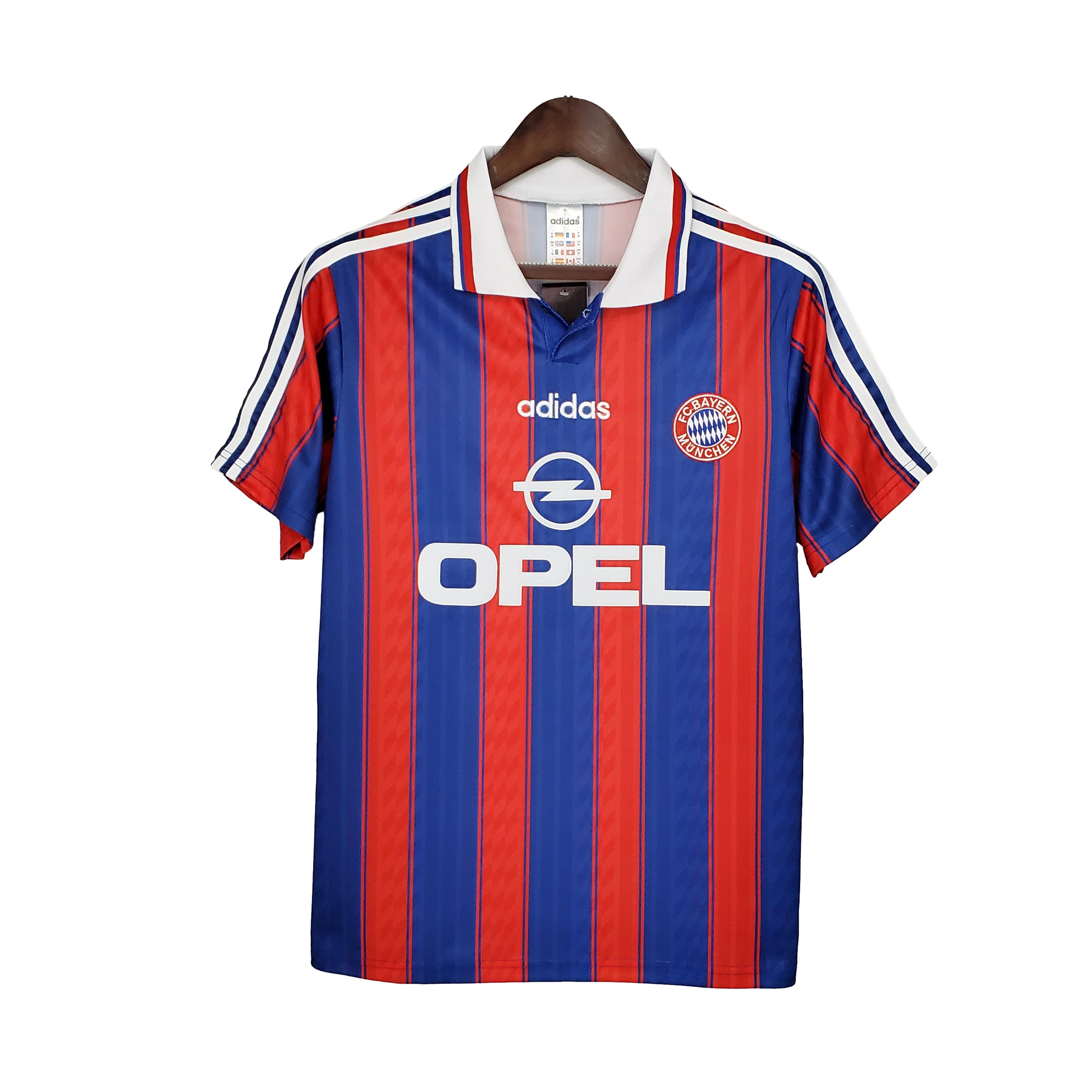 ManixJersey.com | Retro Bayern Munich 95-97 Home Stadium Jersey -Customize Name, Number and Patch | Worldwide Shipping