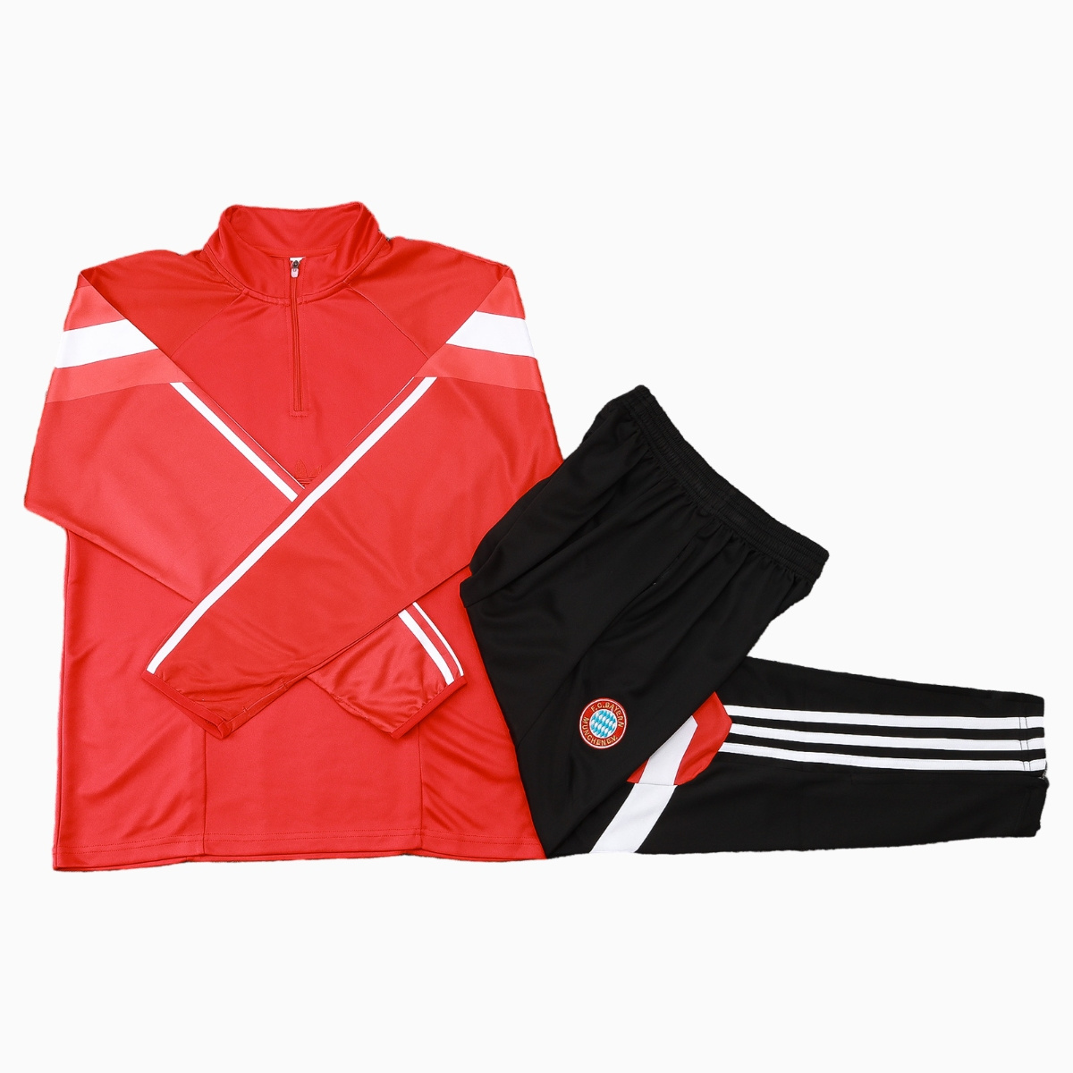 JerseysGala.com | Bayern Munich 24-25 Originals LFSTLR Long Sleeve Training Set - Red -Customize Name, Number and Patch | Worldwide Shipping