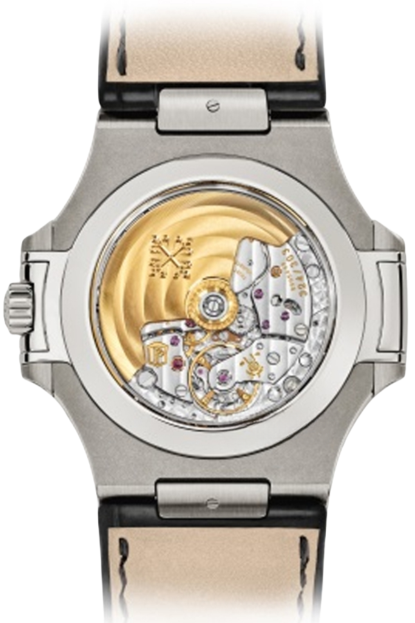 Patek Philippe Nautilus 5726A-001 Super Clone – Moon Phase Black Dial on Leather Strap